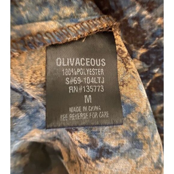 Decker Sheer Python Button Down SZ M - Picture 8 of 10